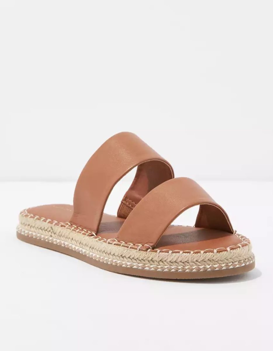 Sandales American Eagle AE Double-Band Espadrillas Marron Femme | OXU-70735023